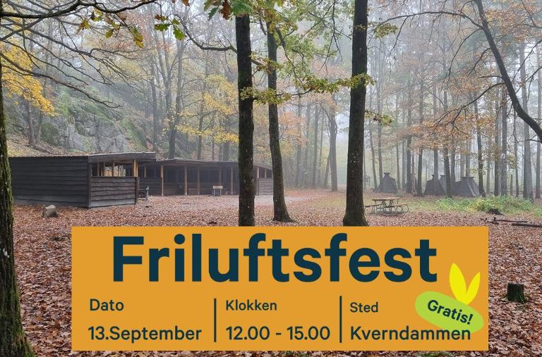 Friluftsfest ved Kverndammen lørdag 13. september
